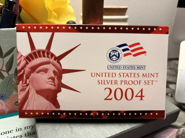 2004 (S) US Mint Silver Proof Set With Box & COA Certificate United States Mint