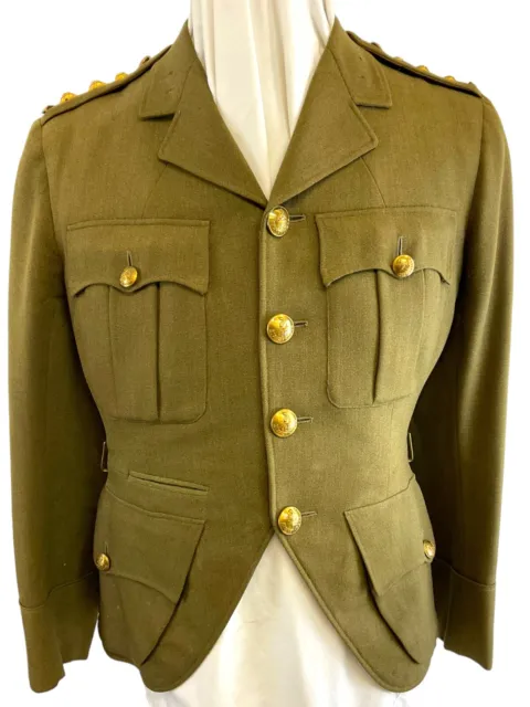 WW2 Canadian 48th Highlanders Officers Cut Away Four Pocket Tunic Jacket