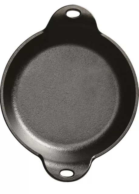 LODGE 0.41 Liter 14 oz Pre-Seasoned Cast Iron Round Mini Server inoxidable Black 2