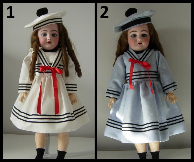 ROBE POUPÉE ANCIENNE SFBJ Jumeau Kestner Halbig Heubach dress antique