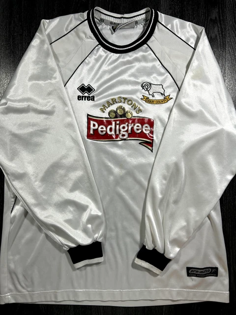 Maillot Derby County 2001-2002 - Domicile XL - Vintage Signé - Occasion - Collector
