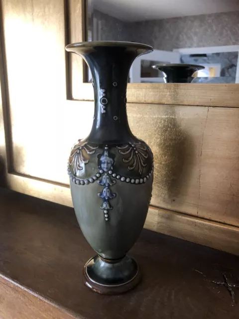 Lambeth Doulton Stoneware Vase