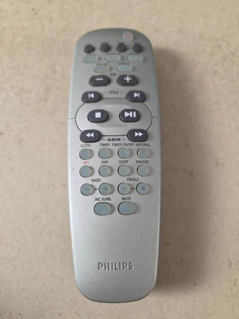 Philips RC 282603 01 Télécommande d'origine TV Vintage (Réf#F-805