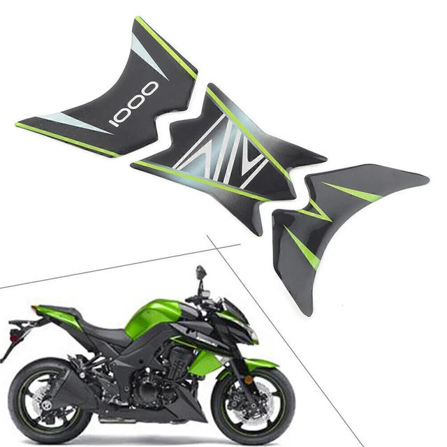 3D Tank Pad Protector Decal Sticker for Kawasaki Z1000 Allyear Motorcycle Rubber