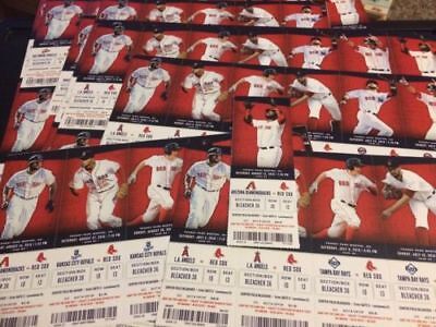 Boston Red Sox 2016 Unused Season Ticket Stubs Fenway Park David Ortiz Final Sea