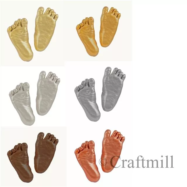 Large 3-D Baby Hand Foot Cast Casting Imprint Kit Gift CHOOSE bronze silver gold