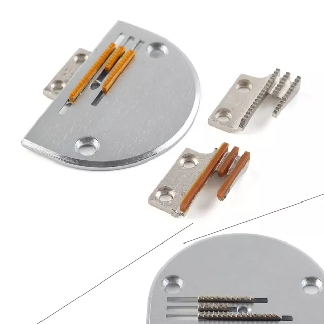 3PCS Feed Dog & Needle Plate For JUKI DDL-227 DDL-555 DDL-550 DDL-8500 DDL-8700