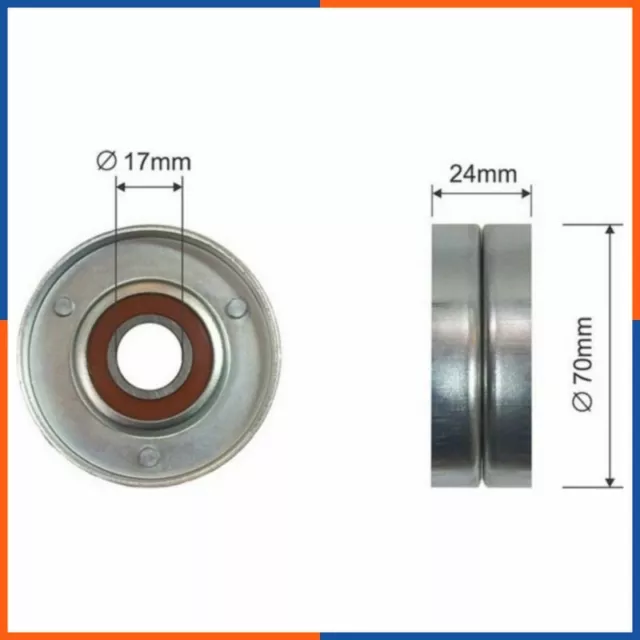 Galet tendeur de courroie d'accessoire pour AUDI | VKM31018, 331316170286
