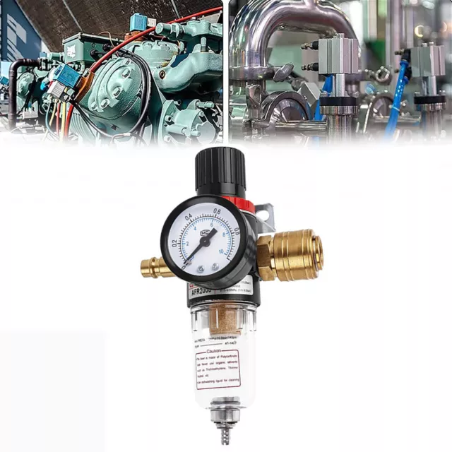 AFR-2000 1/4 " Wartungseinheit Druckluftregler Öl Gasdruckregler Filter DE