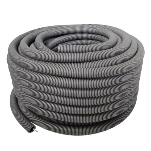 Tube ondulé Avec Fil pour Tirer Ungeschlitzt Tuyau Protection de Câble Ø32mm 50m