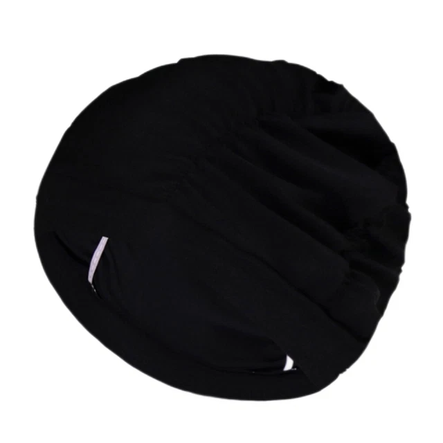 Pleated Swimming Turban 2Pcs Waterproof Lining Keep Hair Dry Swim Hat For Short