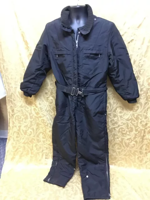 snow suit youth lady  VINTAGE Sno Mo Black Sheep insulated Snowmobile belted