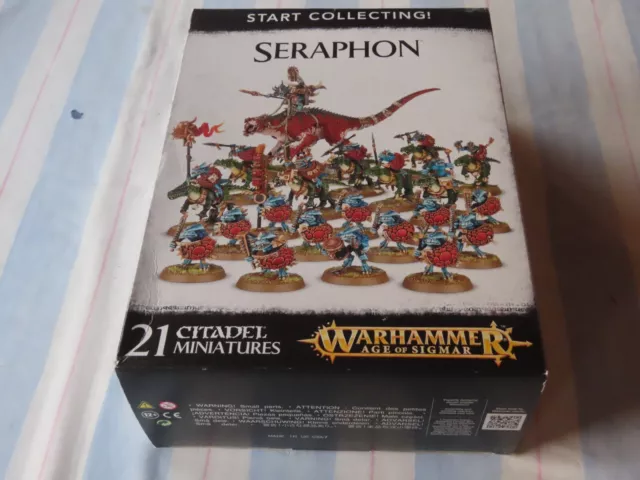 Giochi Workshop Warhammer Inizia a collezionare! Seraphon Army nuovo con scatola nuovo lucertola in scatola