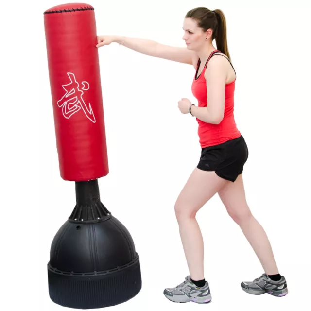 Standboxsack ca.160cm gefüllter freistehender Boxsack für Erwachsene Boxpartner 2