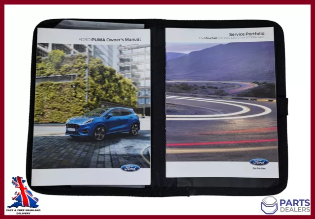 Genuine Ford Puma 2018-2024 Handbook Owners Manual Wallet Navi Service Book Pack