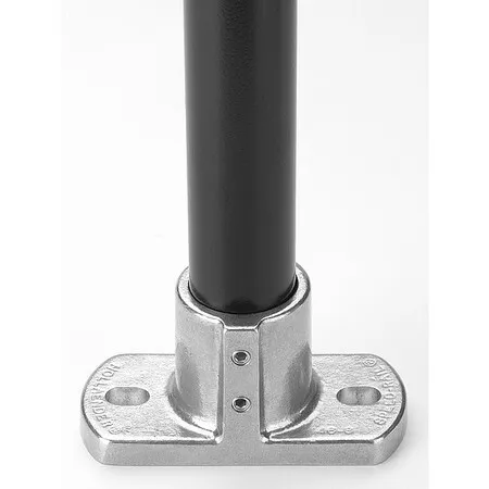 Hollaender 46-8 Structural Pipe Fitting, Rectangular Flange, Aluminum, 1.5 In