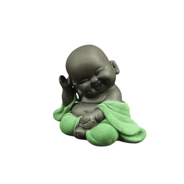 Artisanat En Céramique Bouddha Figurine Sculpture De Statue Zen Bébé Ornements