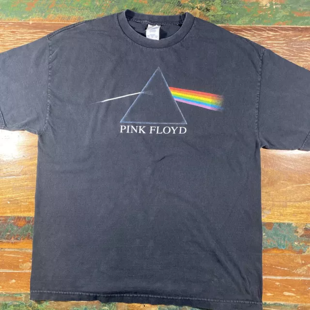 Pink Floyd Shirt Mens XL  Black Short Sleeve Darkside Of The Moon Rock Band T