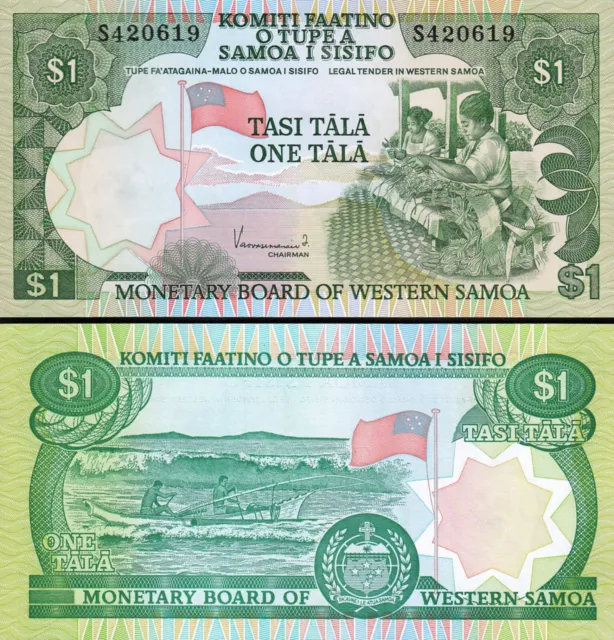 Western Samoa 1 Tala 1980, UNC, P-19