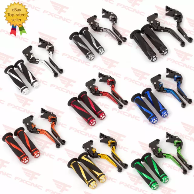 For Yamaha FZR600 Genesis RH 1994-1995 CNC Fold Extend Brake Clutch Levers Grips