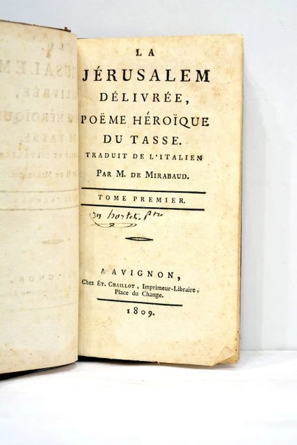 LE TASSE [Torquato TASSO] (Traduction MIRABAUD) 