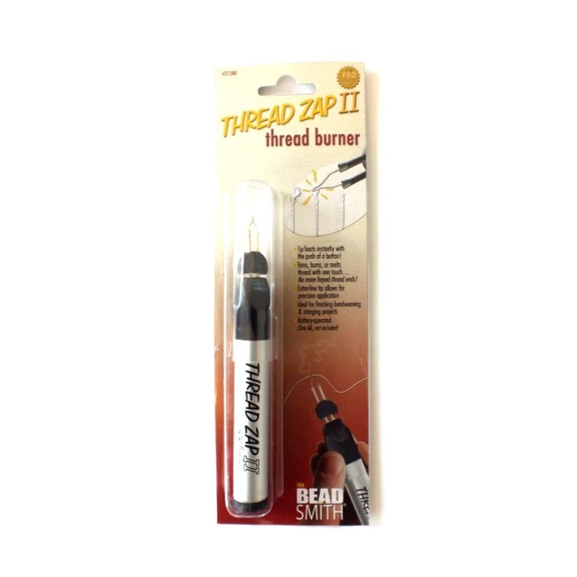 1x The Beadsmith Thread Thread Zap II Herramienta quemador de hilos recorta o funde extremos deshilachados