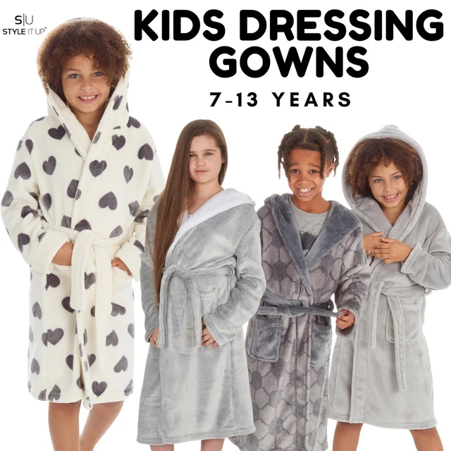 GIRLS SOFT FLEECE Dressing Gown From Florence Fred Tesco Age 11 12 0.99 PicClick UK