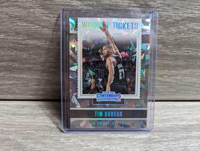Tim Duncan 2017-18 Panini Contenders Winning Tickets #5 Cracked Ice /25