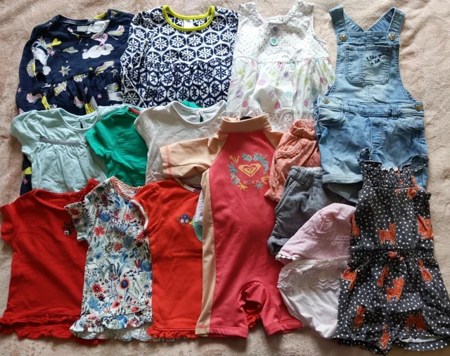 Pacchetto estivo per ragazze 12-18 mesi Next Mini Club Roxy F&F ecc.