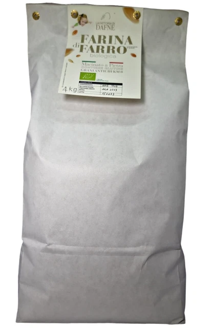 Farina Di Farro Bio Macinata A Pietra  Pack 1 Conf. Da 4Kg