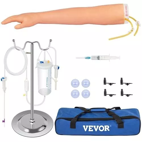 VEVOR 12 PCS Phlebotomy Practice Kit, IV Venipuncture Intravenous Training, High