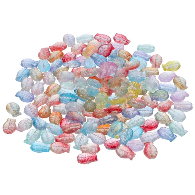 150 Pcs Fish Beads Accessories Beads Bracelets DIY Glass Bead