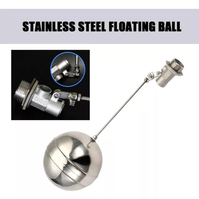 Stainless Steel DN15 1/2Inch Floating Ball Valve Adjustable Water Level Tool New