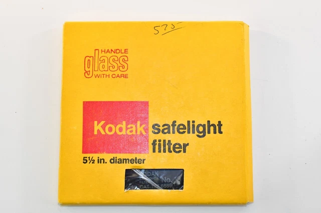 Vidrio filtro luz de seguridad Kodak no 13 5,5" diámetro OC CAT 179 6689