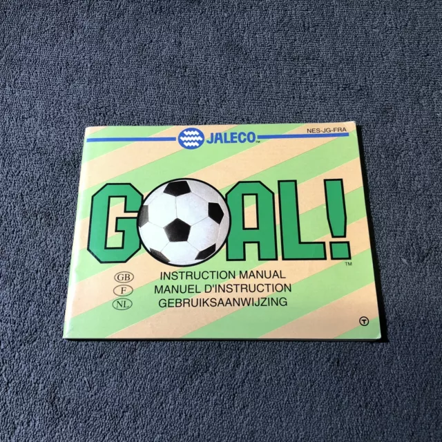 Notice Nintendo NES Goal FRA Trés Bon état