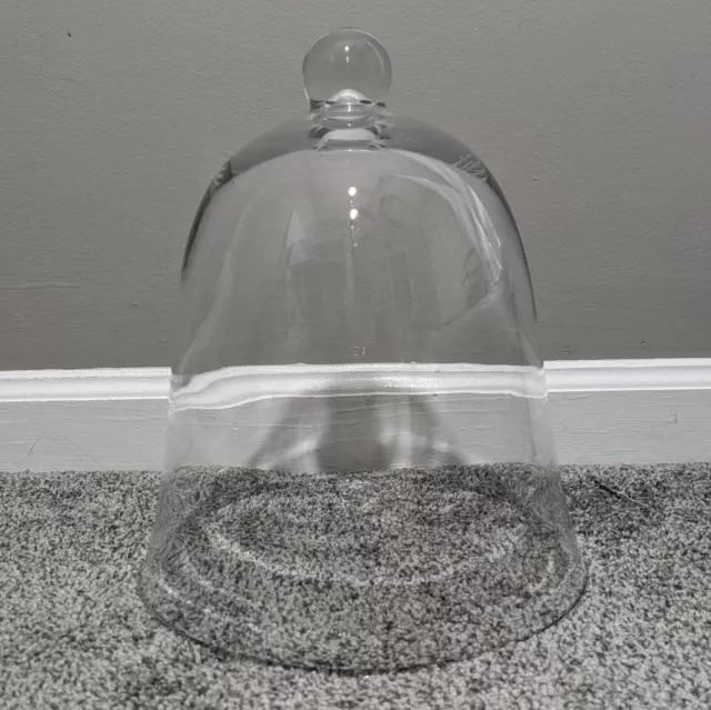 Large Glass Bell Cloche Dome Glass Home Decor Display 12 Inch