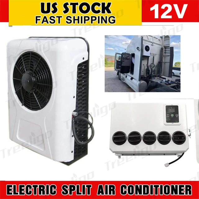 TRUCK CAB AIR Conditioner 12V 12000BTU Split AC Fits Semi Trucks Bus RV