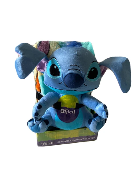 Disney Stitch Throw Blanket & Character Pillow Set