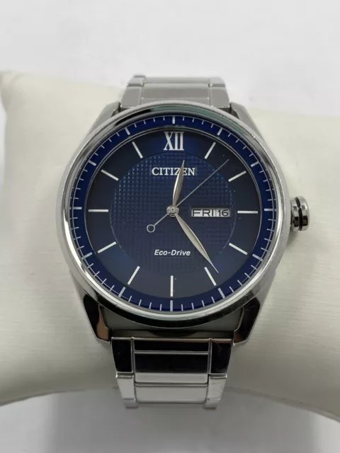 Citizen Classic Eco-Drive Blue Dial Stainless Steel Men's Watch AW0081-54L