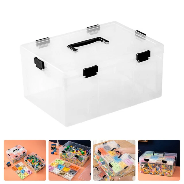 Caja de almacenamiento para juguetes caja de almacenamiento multifuncional bloques niño