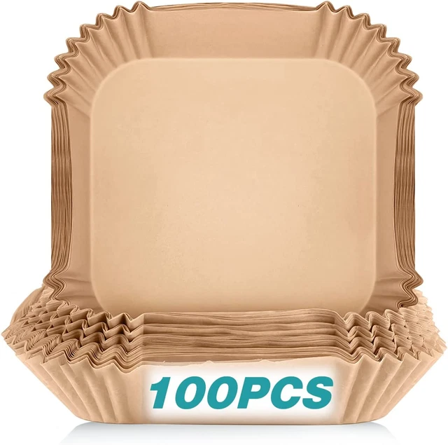 Carta Da Forno per Friggitrice Ad Aria, 100 pz fogli friggitrice.16cmx4,5cm