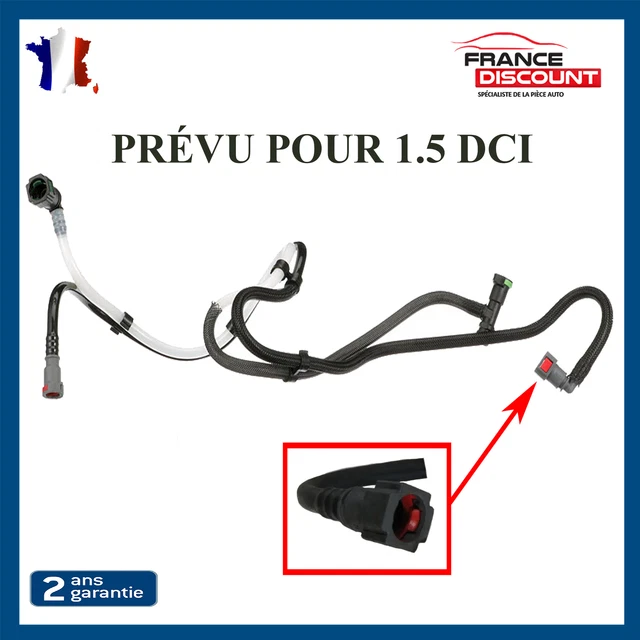 Durite Tube Raccord Tuyau Retour Huile Turbo - Compatible KANGOO, GRAND KANGOO, CITAN 1.5 DCi - 144608356R 144606171R