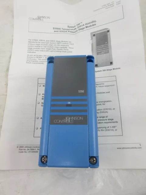 Johnson Controls  S350Aa-1C  Temperature Stage Module  24V