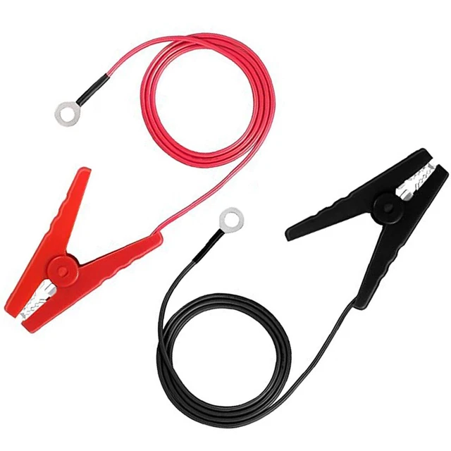 FOR ELECTRIC FENCE Energizers Alligator Clips Ive Fence Wire 2 Pcs 3ft