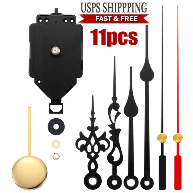 QUARTZ WALL CLOCK Pendulum Swing Movement Mechanism DIY Kit Chime ...