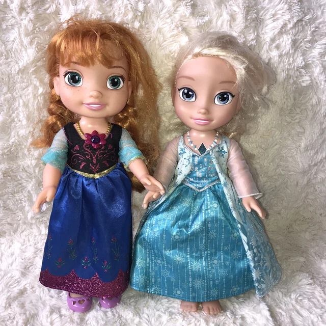 Disney Frozen 1 Elsa & Anna Singing Talking Sisters Doll * Rare Retired Set *