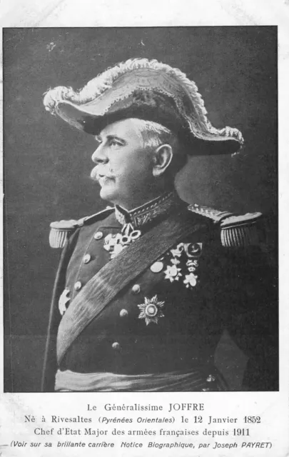 Cpa Military War Le Generalissime Joffre Ne Rivesaltes