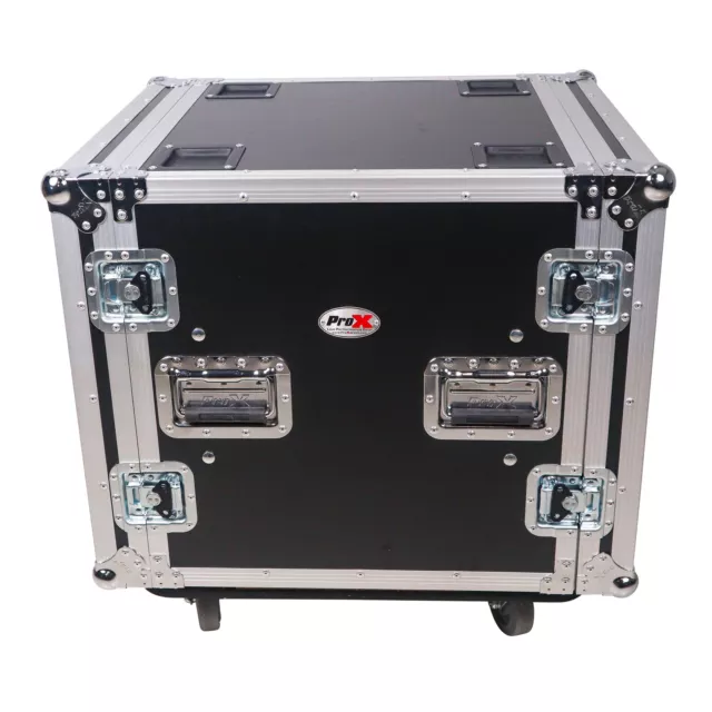 ProX T-12RSP ATA Flight/Road Case For Amp Rack With 12U Space 20" Depth+Casters