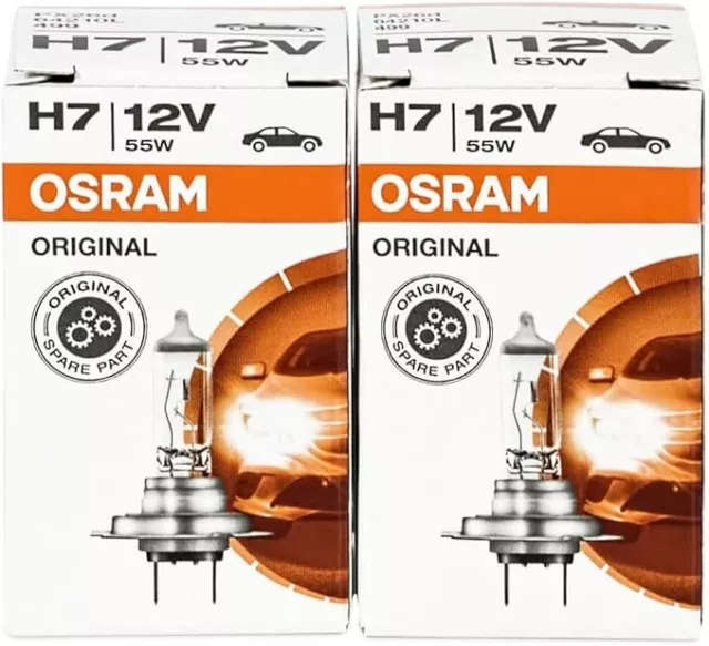 2x OSRAM ORIGINAL H7 PX26d 12 V 55 W  2er Pack