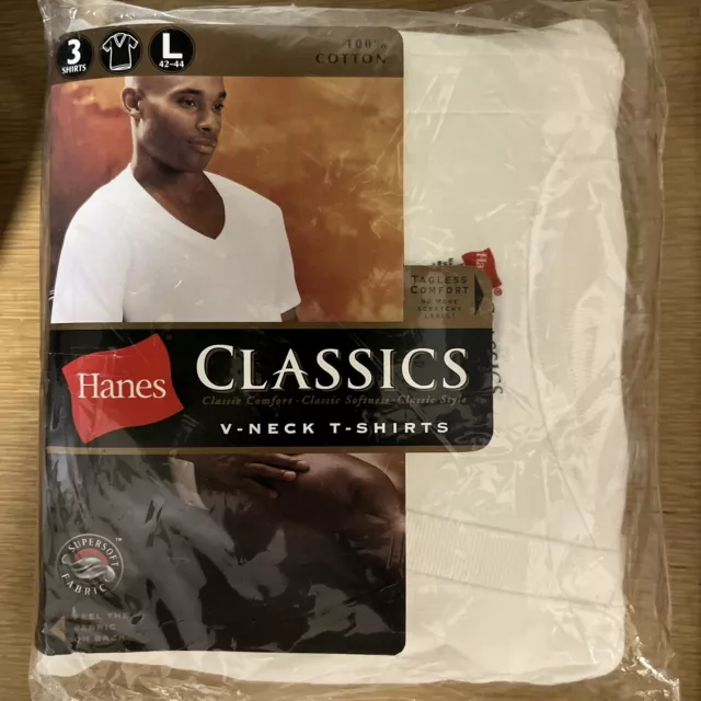 Vtg 2002 Hanes Classics Full Cut Briefs 3 In Original Package XL
